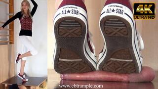 Merciless Trampling in Converse by Alina - Part 1 of 2 (4K) - Cockbox Trampling in Chucks