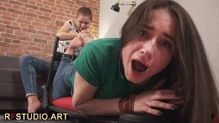 Leya Tickles Tonya's Feet in Tickling Device (FULL HD MP4)