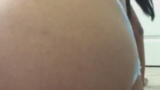 Ass In A Pearled Thong Bikini