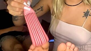 my mistress loves to tickle my feet