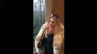 Cigar Smoking Leather Fur Boss Bitch (MP4 HD)