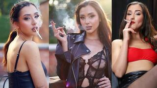 Lexi a walk with a cigarette