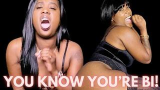 Make Me Bi Bundle 2 ft Queen Ava - A bisexual encouragement scene featuring: encouraged cock sucking, ebony female domination, femdom pov, BBC, and big black cock - HD MP4