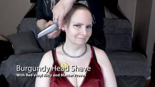 Burgundy Head Shave 1k