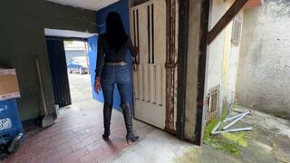 K_S I take my slave out of the dungeon to bust her balls