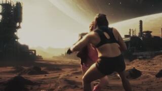 Borderland Babe # Space Sci-Fi Leather - Wellies and Miniskirts