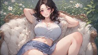 Cum Between step-Mommy s Thick Thighs and Lick It Up