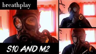 British & Serbian Mask Breathing: Gas Mask Fetish with Intense Air Tank Play (1080p)