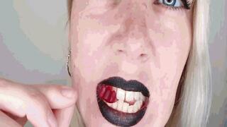 Dangerous black lips and shark teeth AVI