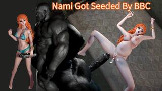 Sexy Nami Got Nailed and Bred By a Black Monster Cock