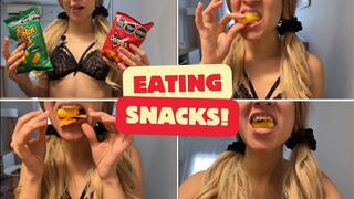 EATING SNACKS