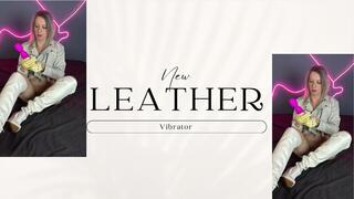new white leather and vibrator
