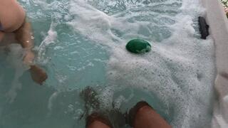 Giantesses Wives in Hot Tub with Teeny Husband POV V2 1080