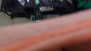 Unaware Giantess Working out with Teeny POV