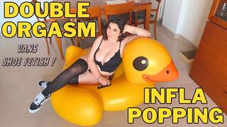 Inflatable Popping - Double Orgasm - Shoe Fetish - Vans Lover - Sneakers