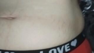 My belly gets licked and played