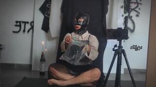 First Time on Latex Stockings!