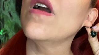 Trying on Light Pink and Aqua Green Earrings 6 13 25