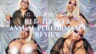Big Tit BBW Boss POV BJ and Tit Fuck Annual Performance Review