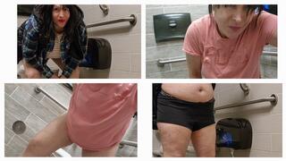 2 Green Apple Bathroom Clips on 1 w Graphic XXX urination on one