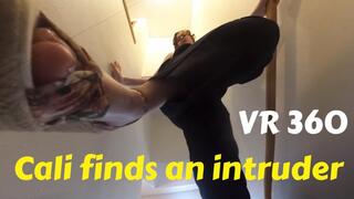 Giantess Cali finds an intruder- VR 360