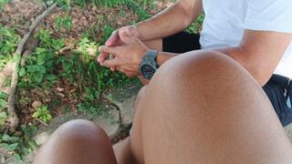 He massages me while he worships my feet (3)