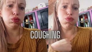 Coughing a lot with your mouth closed Intense