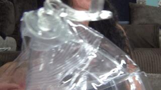 Blown up 2 beach balls with my mouth b