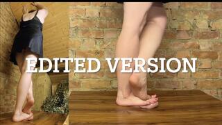 Cock + Balls Crushing Footjob under my Big Bare Feet (EDITED VERSION) - Crushing, Stomping and Grinding until the Slave Explodes! Footjob Cock and Balls Trampling CBT Cumshot Trample