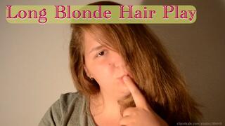 Long Blonde Hair Play - 50% SALE