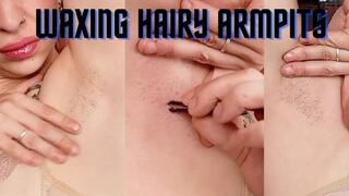 Hairy armpits, I pluck my hair with tweezers and my fingers