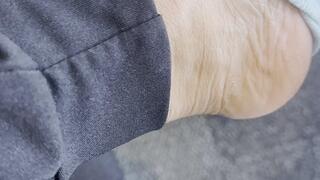 Airport foot tease Dallas