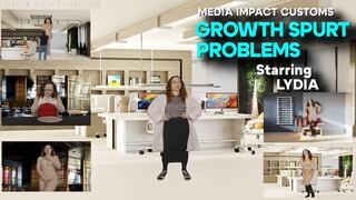 Growth Spurt Problems - Lydia Vengence - Giantess - nylons - shoe break - gloves - HD Version