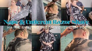Losing My Straight Edge Virginity: Shaving Nape & Head POV