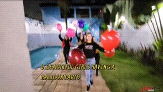 9 BEAUTIFUL GIRLS HAVING A BALLOON PARTY - New GIRL SASHA - FULL VERSION IN FULL HD - NEW KC JUNE 2025