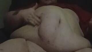 Big Handsome Man Slomo Belly Shake and Slap