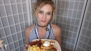 Remedy Eating Breakfast Mouth Tongue Vore - 4K