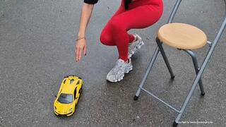 buttcrush and toycar crush with cute nike shox