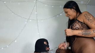 Queen Anita P Letting Out Stinky Farts On Slave Alan's Face - Full Video