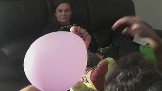 Balloon Holding with Toes and Toes to Nose Massage