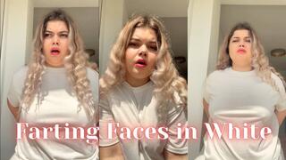 Farting Face in White