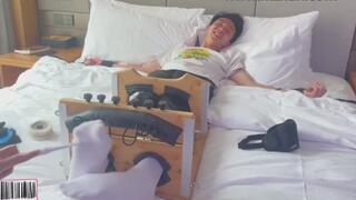 First Time Tickle Test [Part 2] – Chinese Freshman’s Socks Come Off