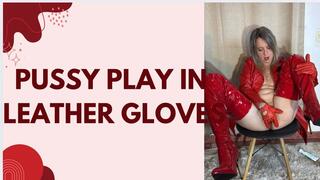 leather and pussy play in highboots