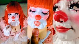 Redhead Clown's First POV Tit Job & Facial