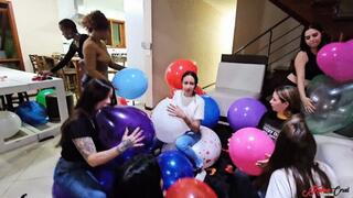 9 BEAUTIFUL GIRLS HAVING A BALLOON PARTY - New GIRL SASHA - CLIP 2 - NEW KC JUNE 2025