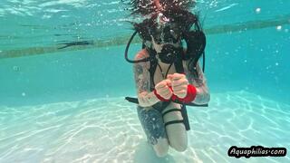 Aquaphilias- Harely Jayde- Goth Dommy Rope- SCUBA PERIL