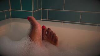 Ritual Bath Foot Worship | ASMR Squeaky Slippery Tease | Birdsong, Bubbles & Swishing Sounds