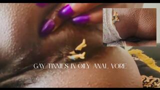Tiny Gay Pests Stuffed In Oily Anal Vore - Unaware Giantess Ass Smothering