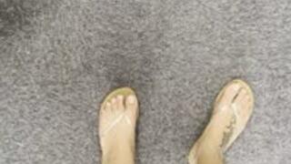 Pharmacy public flip flops