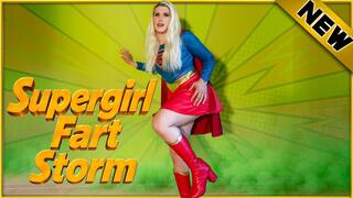 Trapped Supergirl Farts Herself Senseless
